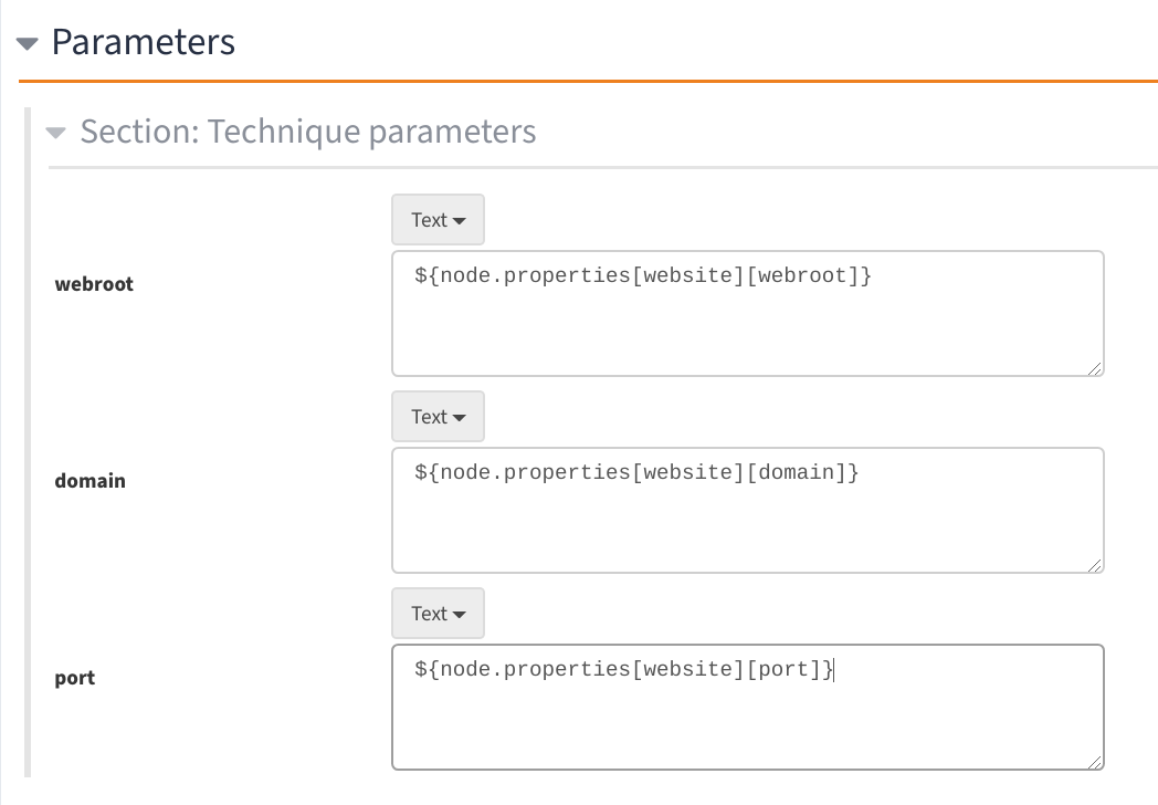 Parameters for our website technique