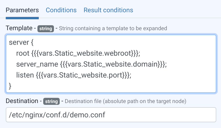 Templating method