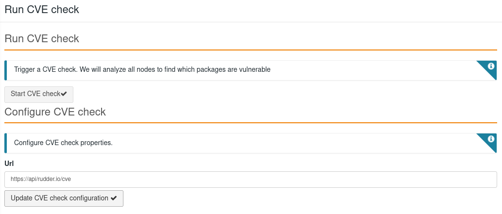 configure cve check