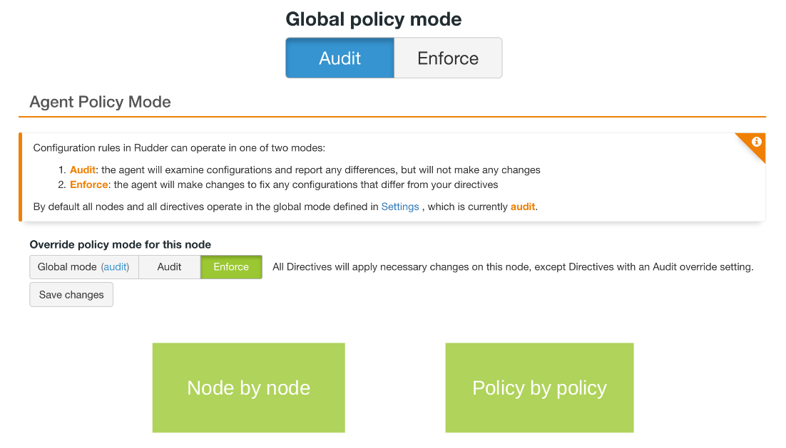 audit mode general overview